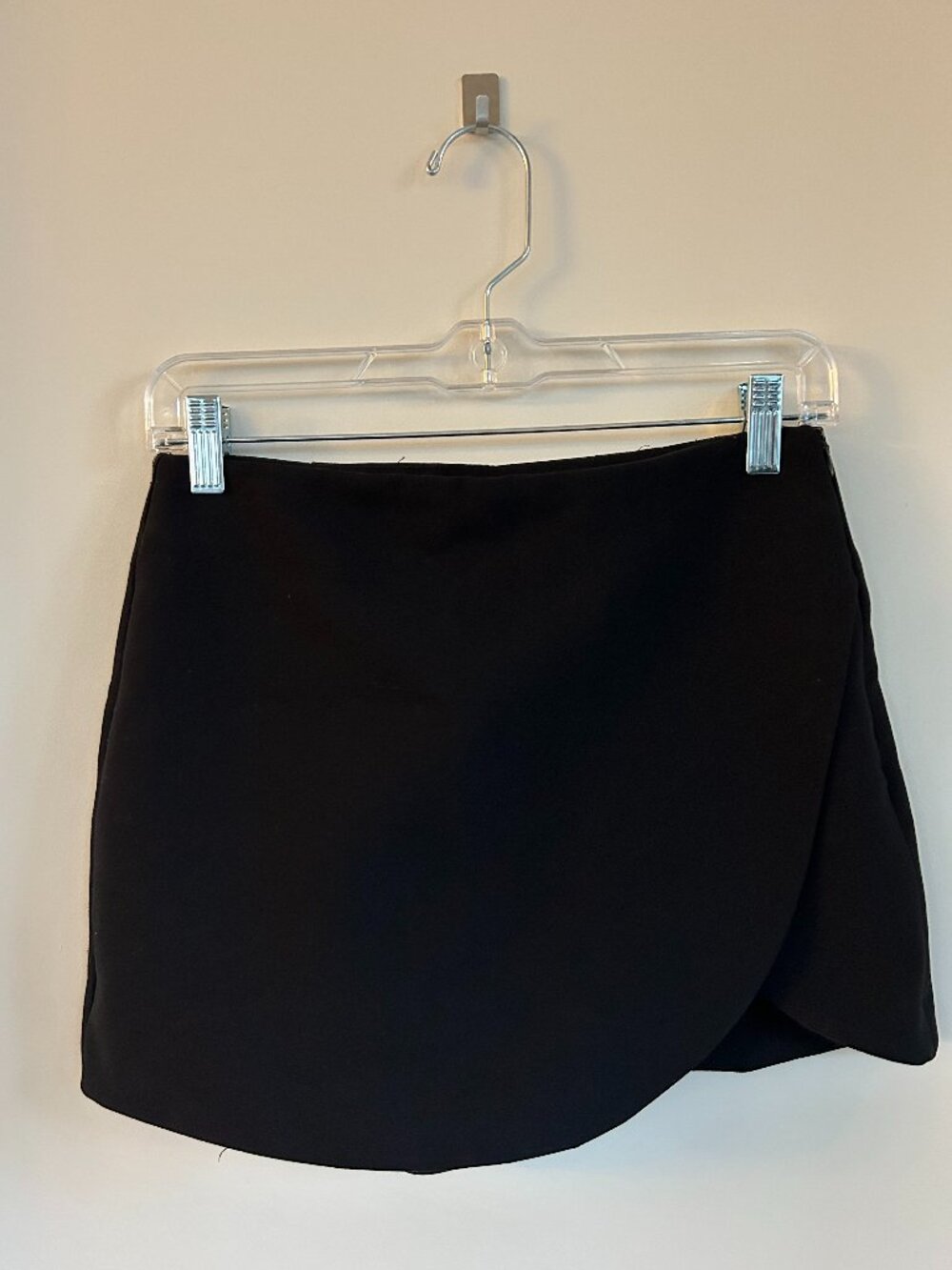 Zara Black Mini Skort, Size S